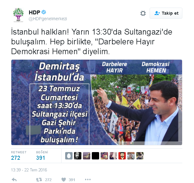HDP İstanbul Miting