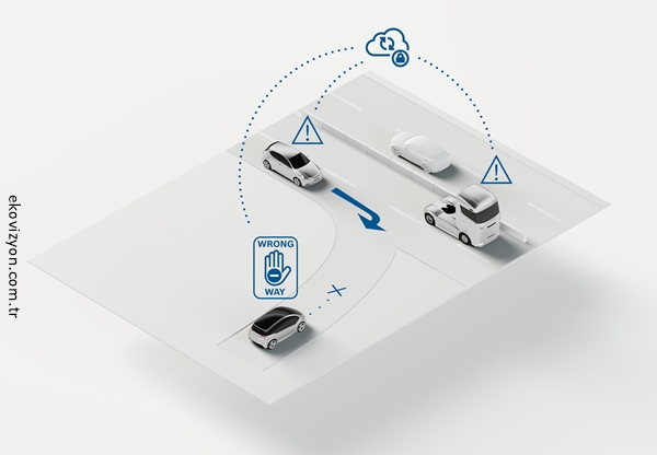 Yanlış yönde giden sürücülerin neden olduğu öngörülemeyen tehlike