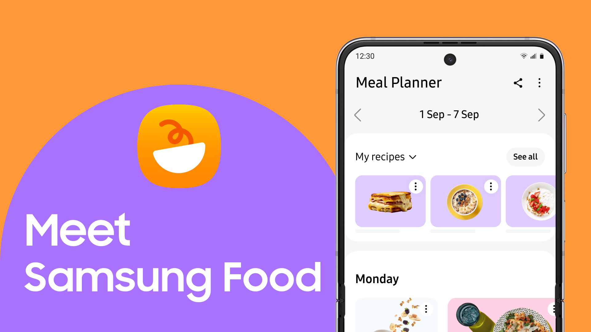Samsung'un çeşitli pişirme cihazlarını ve gıda hizmetlerini destekleyecek olan Samsung Food, mevcut yetenekleri geliştirmek ve kullanıcılarının ihtiyacına ve yaşam tarzına uyum sağlayan bir gıda platformu sunmak için yapay zeka teknolojilerinden faydalanıyor. Samsung Food, bu görevleri yerine getirmek için, 2019 yılında Samsung Next tarafından satın alınan ve kullanıcı tercihlerine ve mevsim gıdalarına göre yemekler öneren Food AI adlı gelişmiş teknolojiden yararlanan akıllı yemek platformu Whisk'in kapsamlı veri tabanını kullanıyor.