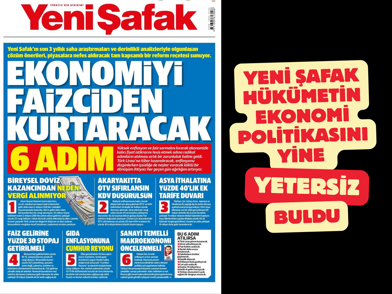 Türkiye’de ekonomi tartışmaları artık yalnızca resmi açıklamalar ve piyasa verileri üzerinden değil, aynı zamanda medya manşetleri üzerinden de okunuyor. Son dönemde özellikle Yeni Şafak gazetesinin ekonomi başlıkları, bu yeni görünür alanın en dikkat çeken örneklerinden biri haline geldi.